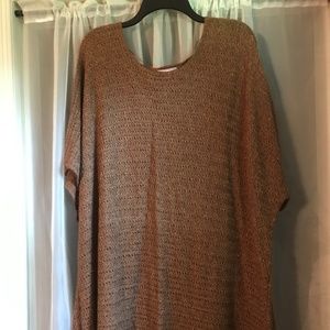 Light Sweater with copper metallic thread!